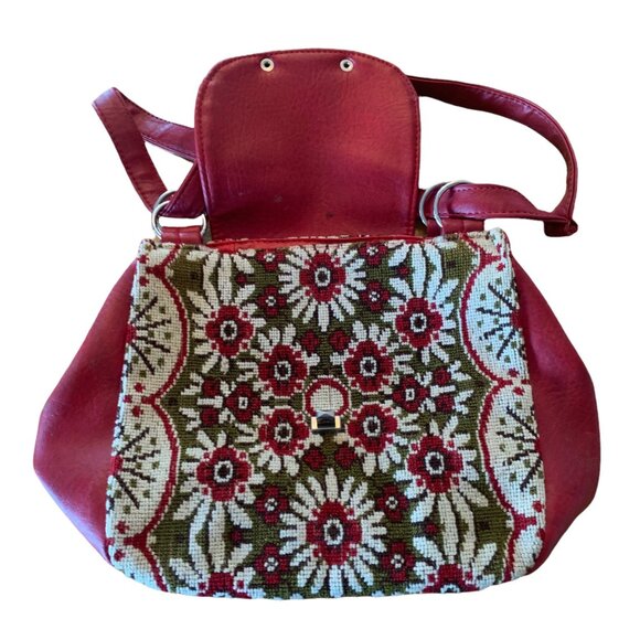 Vintage Floral Needlepoint Grannycore Purse - Picture 8 of 8